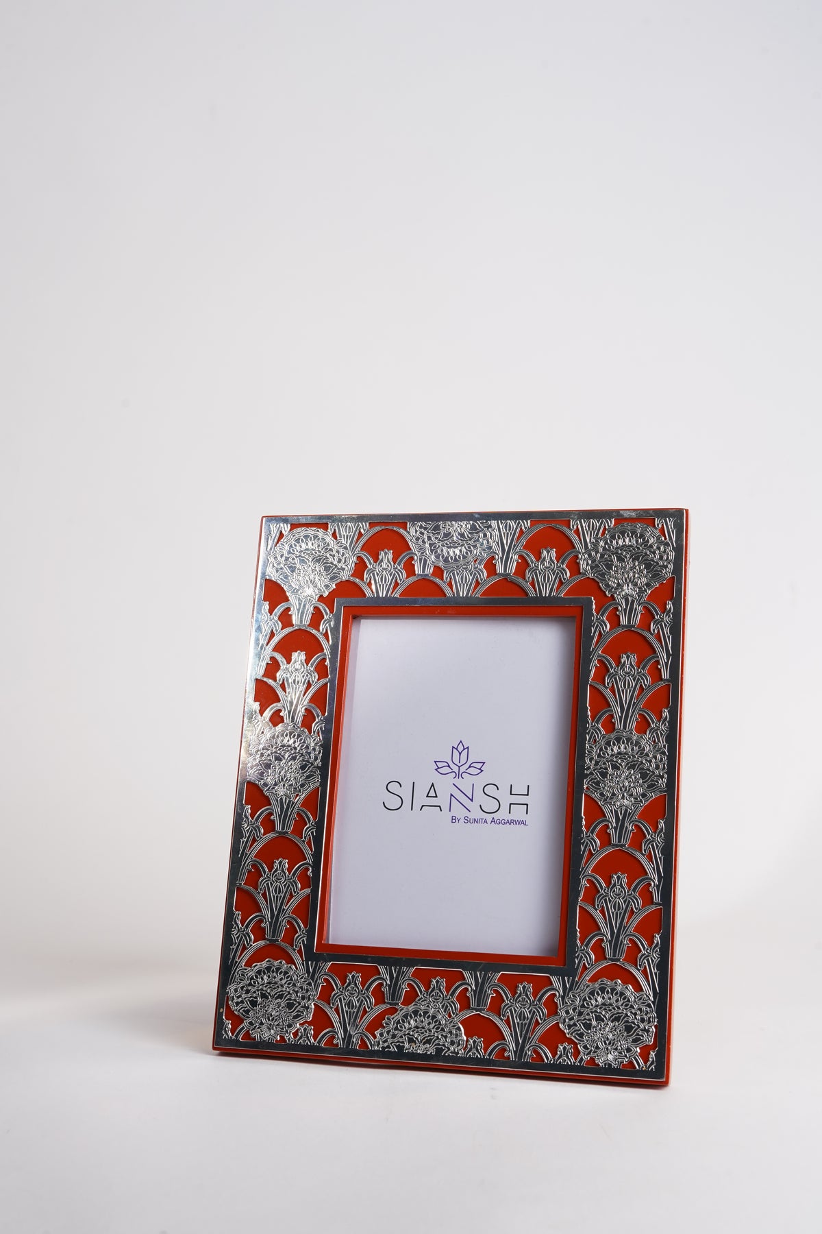 Silver Plated Etched Photo Frame – Elegant Décor & Gifting | 10x9" | Siansh Luxury Collection