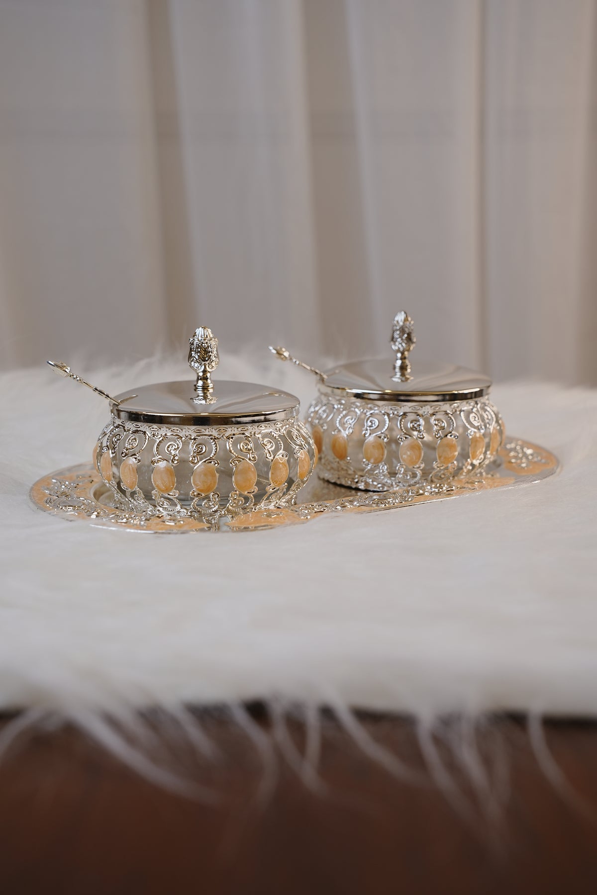 Exquisite Silver-Plated Mukhwas Bowl Set – A Timeless Luxury for Every Occasion