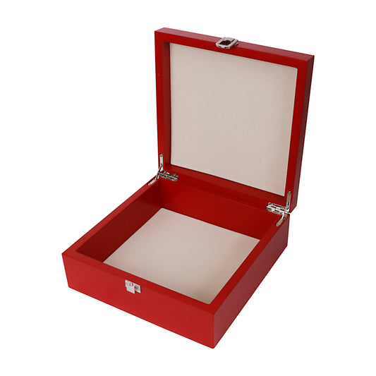 Intricately Etched Silver Plated Flower Box | 8x8 Decorative Multipurpose Gift Box